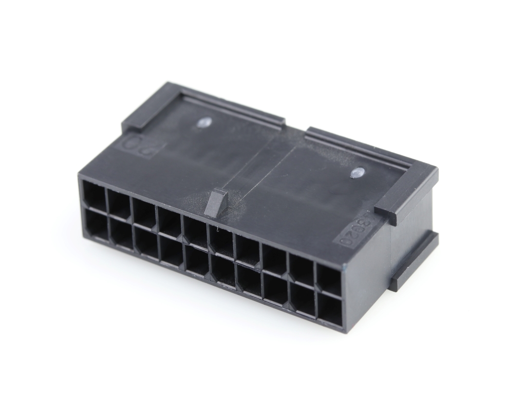 43020-2001 Micro-Fit 3.0 Plug Housing, Dual Row, 20 Circuits, Low-Halogen