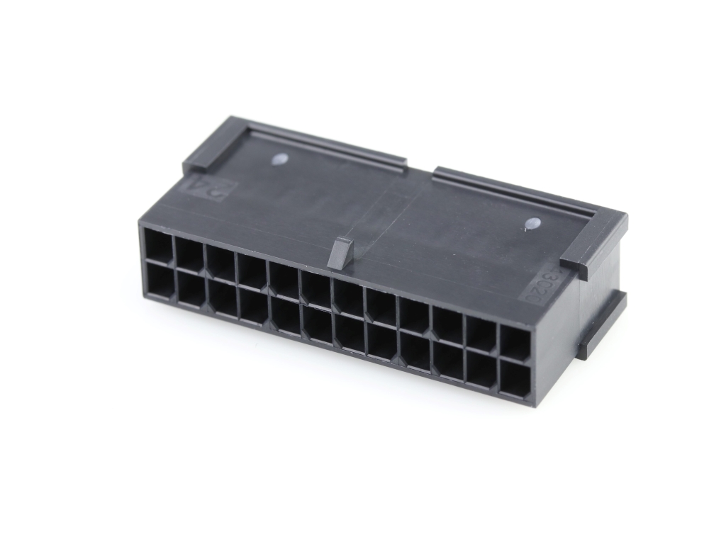 43020-2401 Micro-Fit 3.0 Plug Housing, Dual Row, 24 Circuits, Low-Halogen