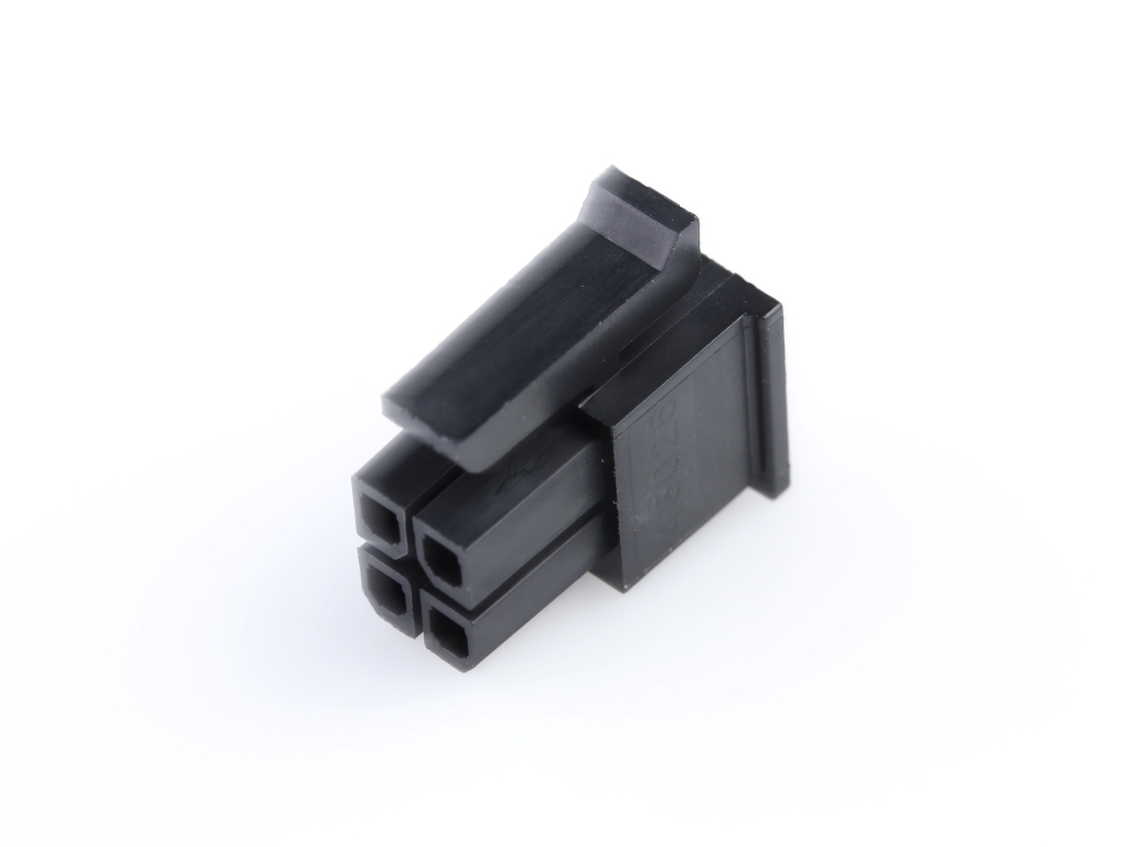 43025-0400 Micro-Fit 3.0 Receptacle Housing, Dual Row, 4 Circuits, Low-Halogen