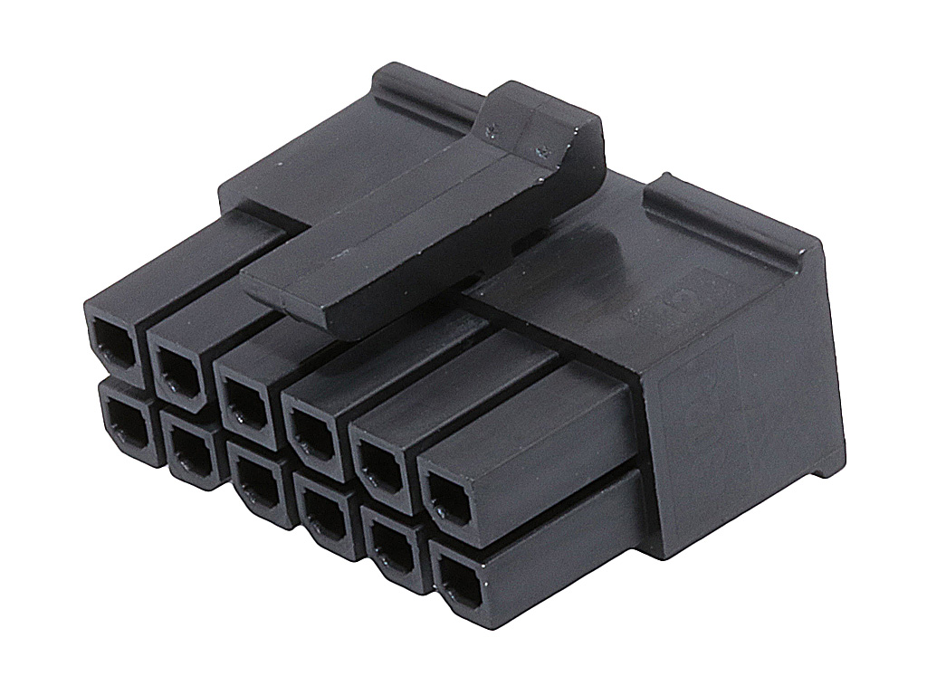 43025-1208 Micro-Fit 3.0 Receptacle Housing, Dual Row, 12 Circuits, Low-Halogen Since Inception