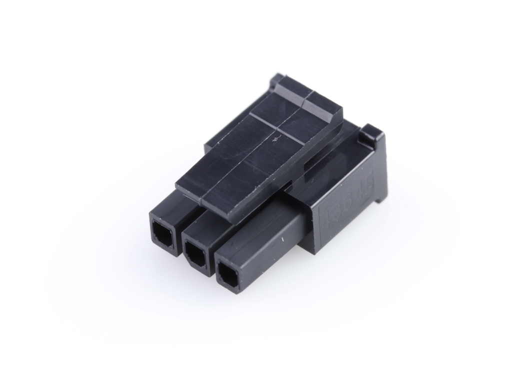 43645-0308 Micro-Fit 3.0 Receptacle Housing, Single Row, 3 Circuits, Low-Halogen Since Inception