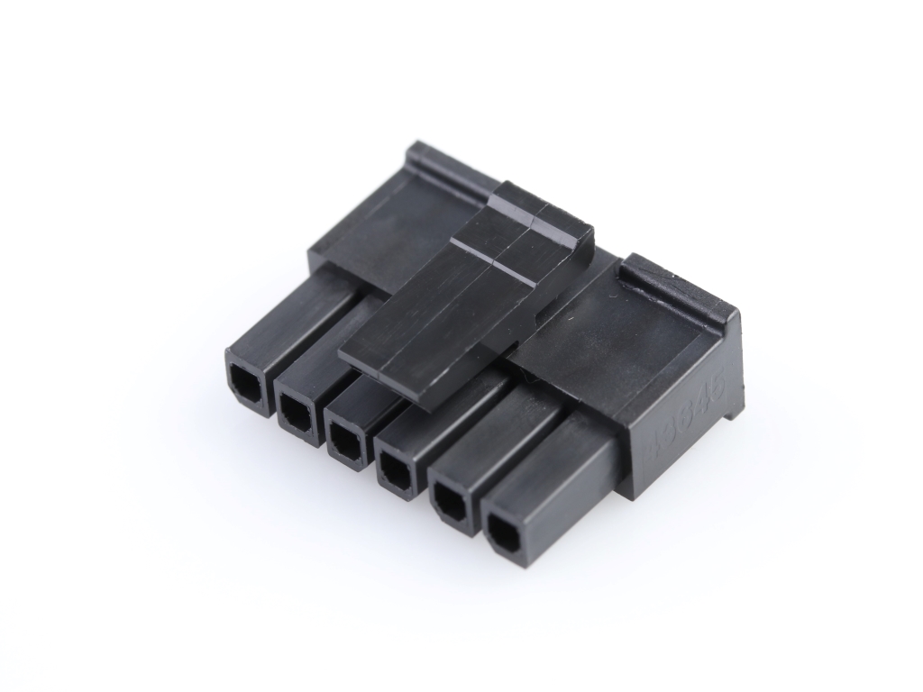 43645-0608 Micro-Fit 3.0 Receptacle Housing, Single Row, 6 Circuits, Low-Halogen Since Inception