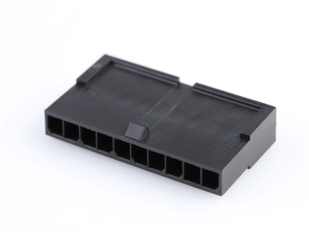 43640-1001 Micro-Fit 3.0 Plug Housing, Single Row, 10 Circuits, Low-Halogen
