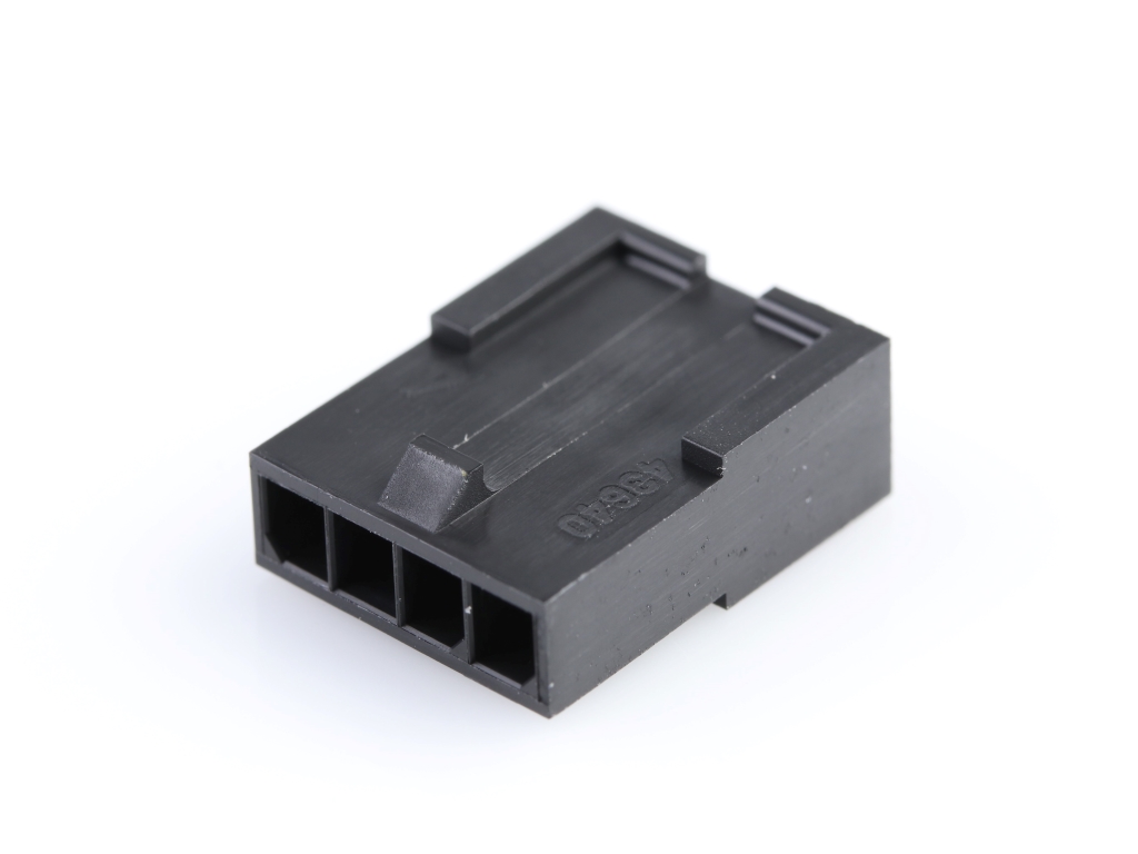 43640-0401 Micro-Fit 3.0 Plug Housing, Single Row, 4 Circuits, Low-Halogen