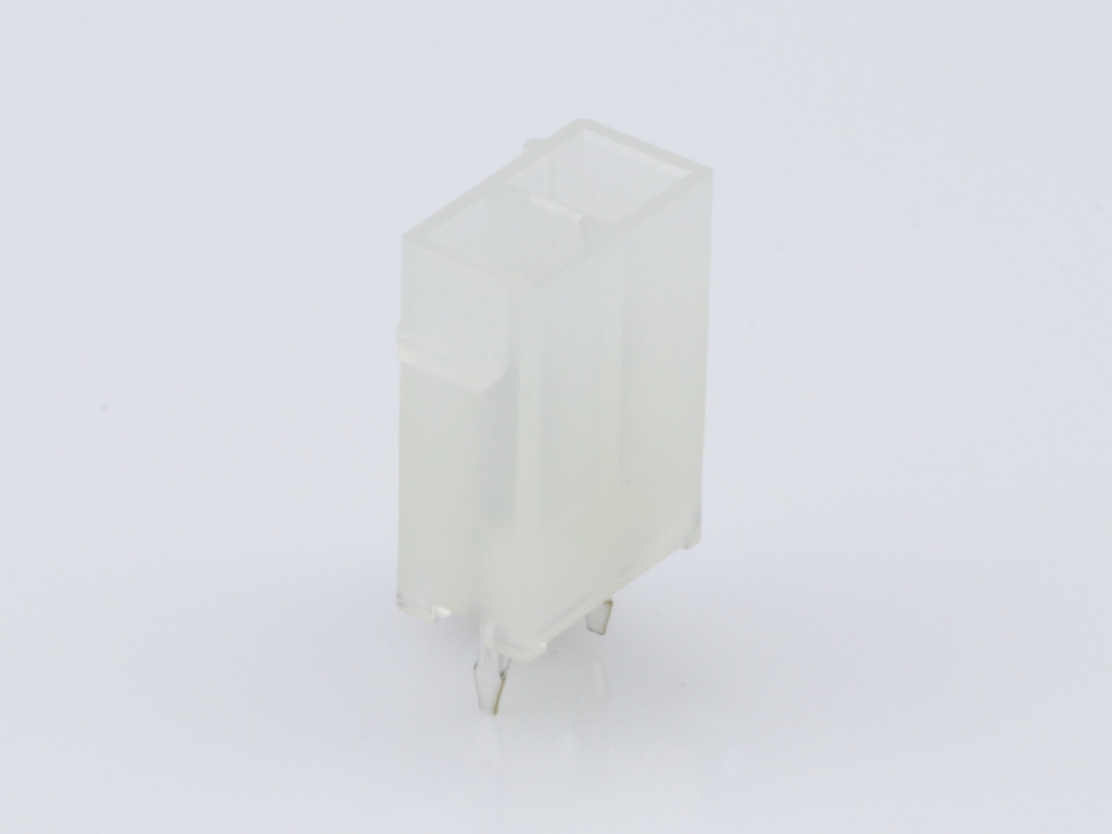 39-29-3026 Mini-Fit Jr. Vertical Header, Dual Row, 2 Circuits, without Snap-in Plastic Peg PCB Lock, Tin