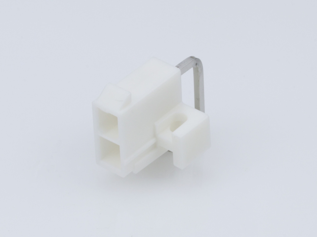 39-29-1027 Mini-Fit Jr. Header, Dual Row, Right-Angle, with PCB Mounting Flange, 2 Circuits, Tin (Sn) Plating