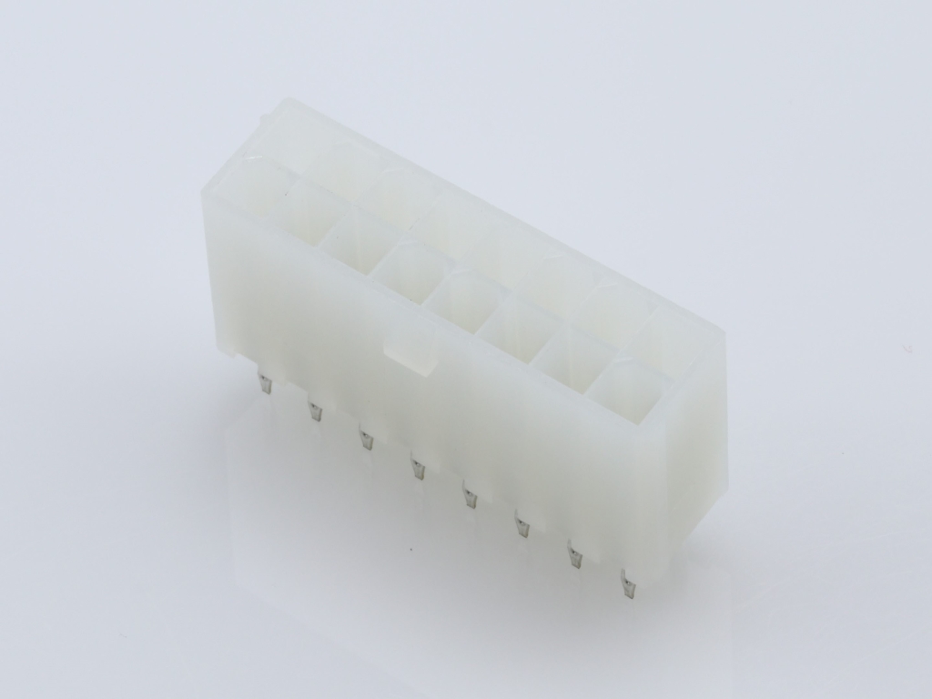 39-29-3166 Mini-Fit Jr. Vertical Header, Dual Row, 16 Circuits, without Snap-in Plastic Peg PCB Lock, Tin