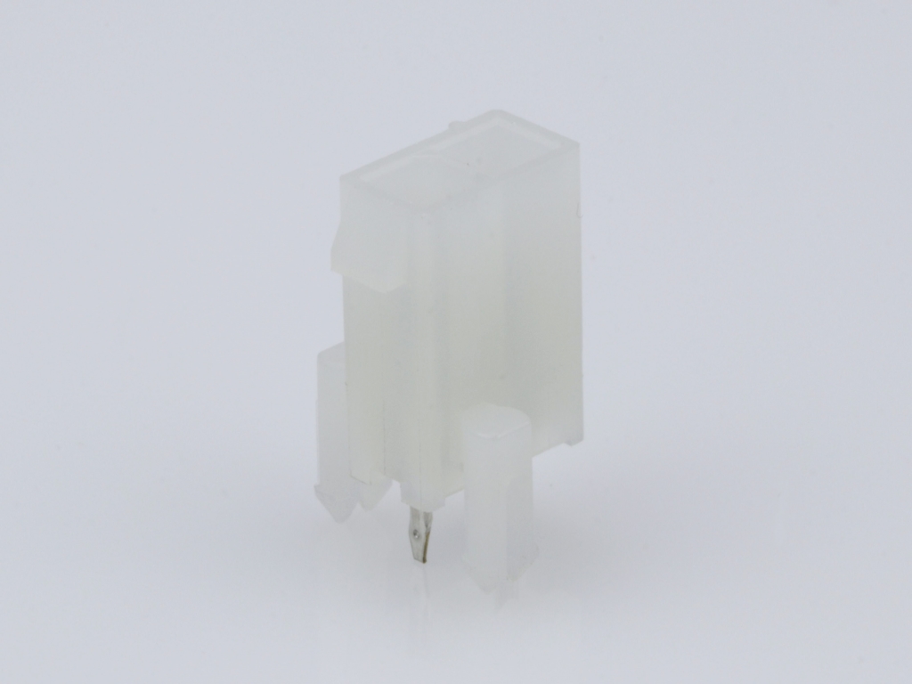 39-29-9023 Mini-Fit Jr. Vertical Header, Dual Row, 2 Circuits, with Snap-in Plastic Peg PCB Lock, Tin