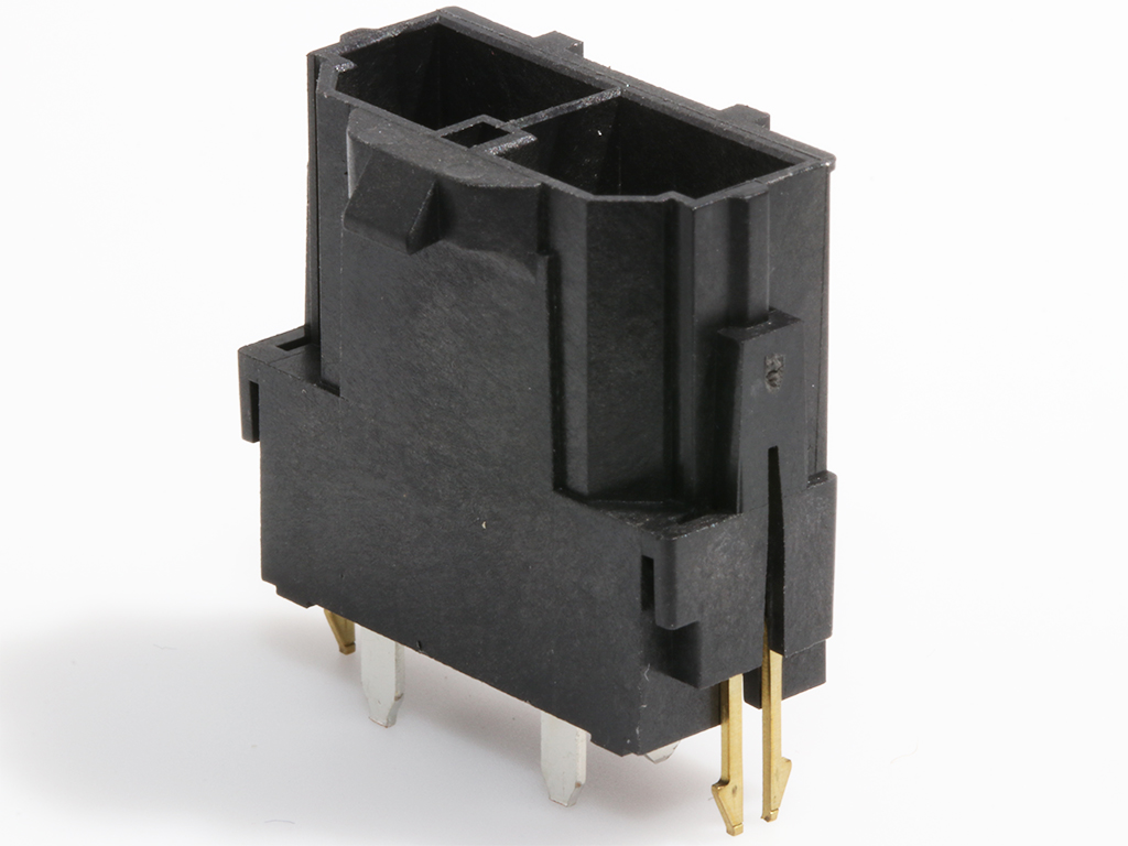 42819-2212 Mini-Fit Sr. Header, Single Row, Vertical, 1.57mm PCB Thickness, Tin (Sn) Plating, 2 Circuits