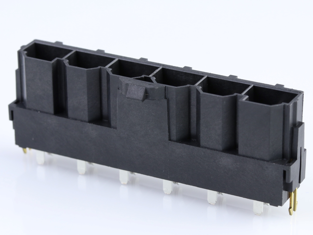 42819-6213 Mini-Fit Sr. Header, Single Row, Vertical, 1.57mm PCB Thickness, 0.76µm Gold (Au) Selective Plating, 6 Circuits