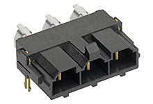42820-4312 Mini-Fit Sr. Header without Clip, Single Row, Right-Angle,  1.57mm PCB Thickness, Tin (Sn) Plating, 4 Circuits