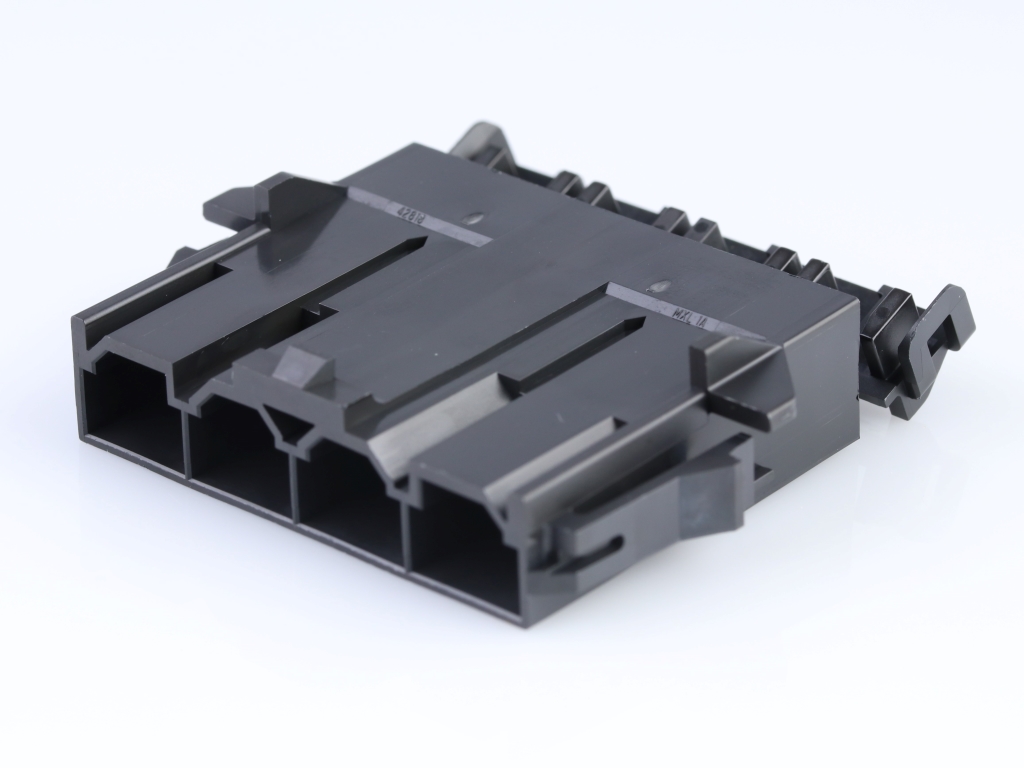 42818-0412 Mini-Fit Sr. Plug Housing, Single Row, Panel Mount, 4 Circuit
