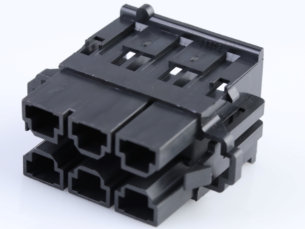 43914-1101 Mini-Fit Sr. Receptacle Housing, Dual Row, 6 Circuits