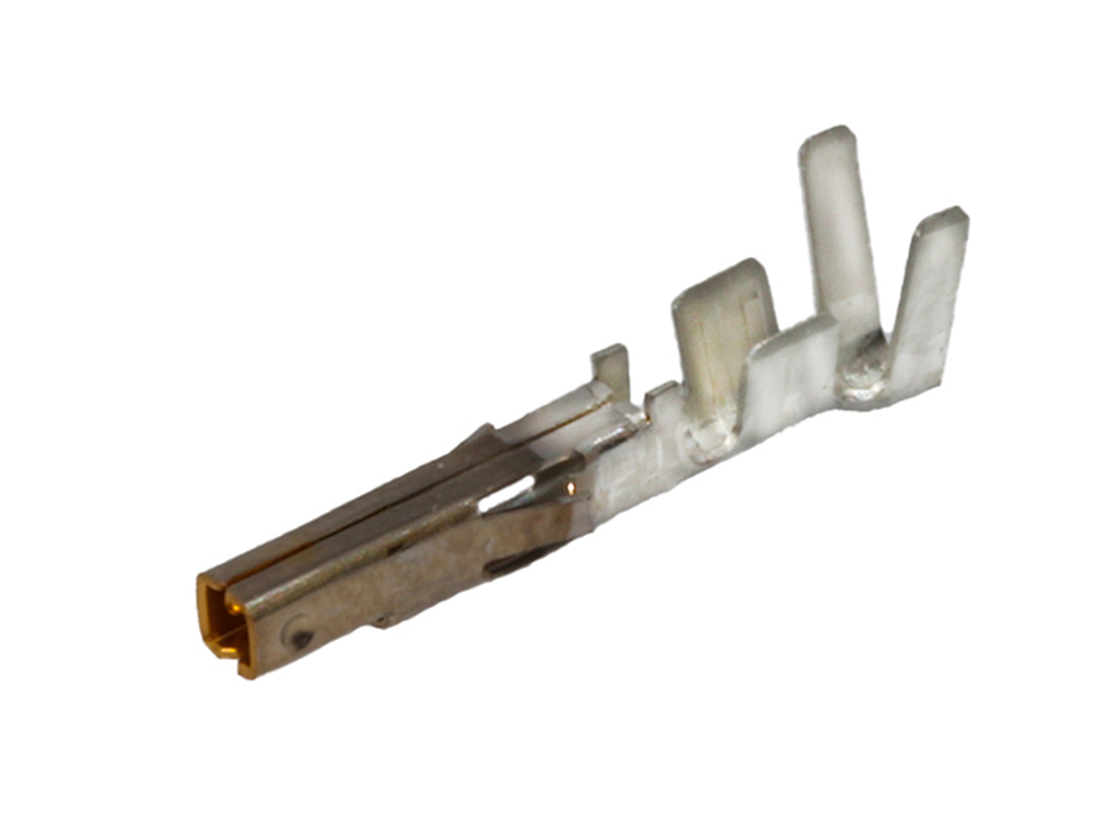 39-00-0186 Mini-Fit Female Crimp Terminal, Selective Gold (Au) over Phosphor Bronze, 16 AWG, Bag