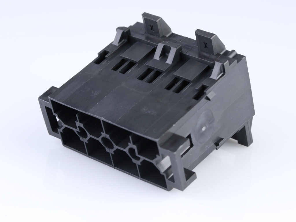 43938-2102 Mini-Fit Sr. Plug Housing, Dual Row, Panel Mount, 8 Circuits