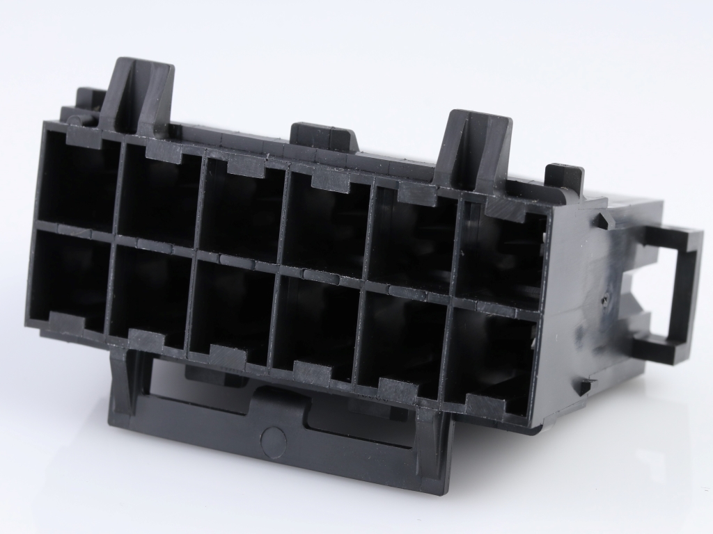 43938-2104 Mini-Fit Sr. Plug Housing, Dual Row, Panel Mount, 12 Circuits