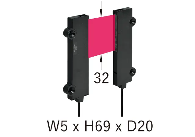 NF-TZ08 Through beam lichtgeleider