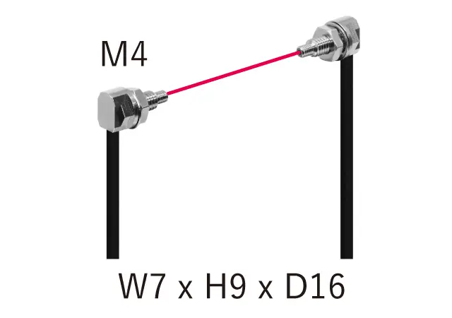 NF-TR4CF Through beam lichtgeleider