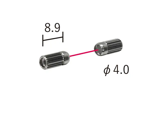 NF-TA33 Long-range lens M2.6 voor lichtgeleider (set van 2)