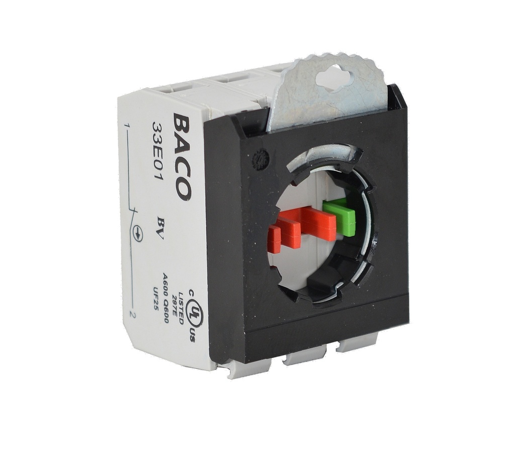 333E12 Adapter 3 posities met NO+2xNC contact