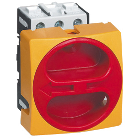172001 Lastschakelaar 25A 690V 3P afsluitbaar Rood/Geel