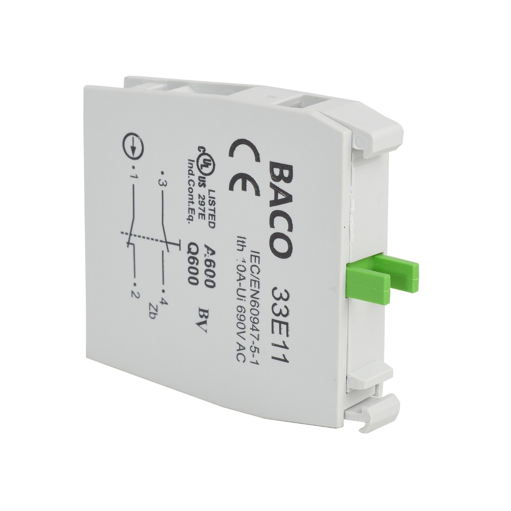 33E11 NO/NC switch, Schroefconnecties