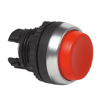L21AB01 Drukknop Rood, Spring return, Non-flush, 22-serie