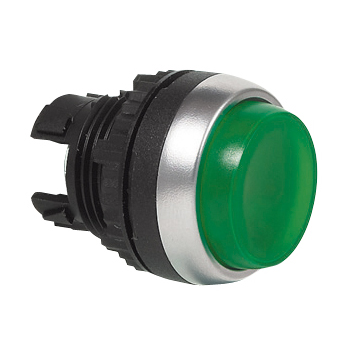 L21AK20 Drukknop Groen, Spring return, Non-flush, 22-serie