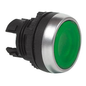L21CH20 Drukknop Groen, Toggle, Flush, 22-serie