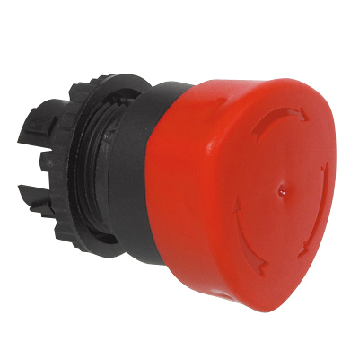 L22ED01 Noodstop Rood, Turn-to-reset, 22-serie