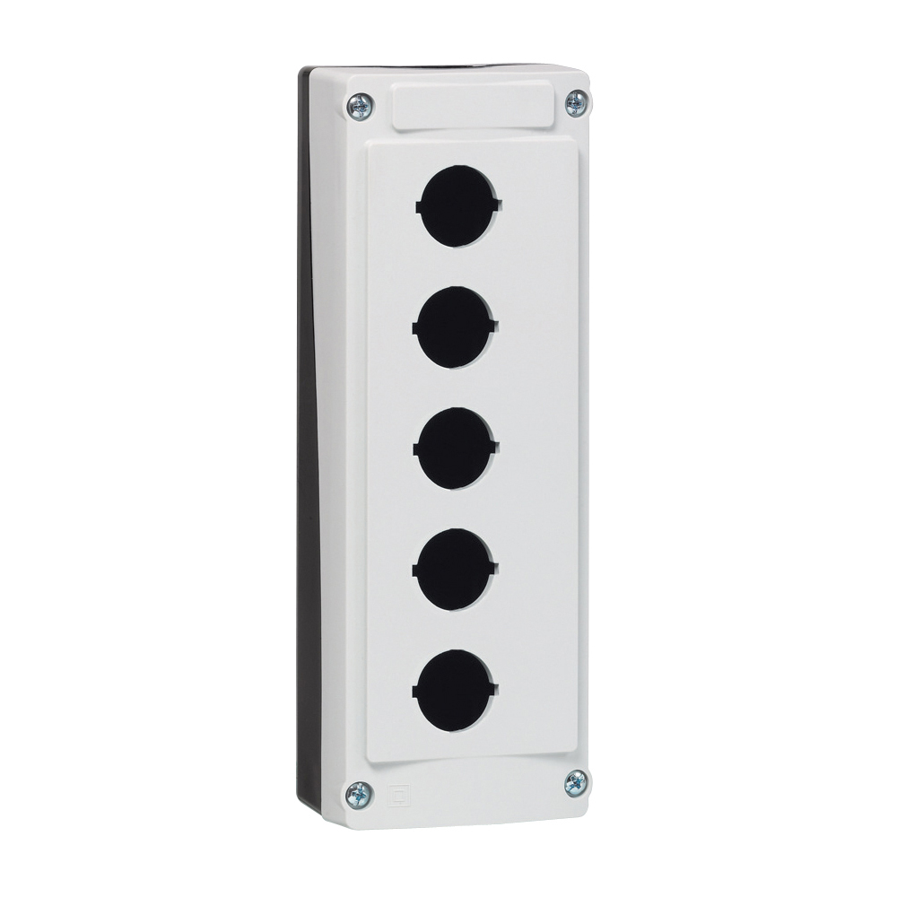 LBX0500 Lege behuizing, grijs, 5 posities