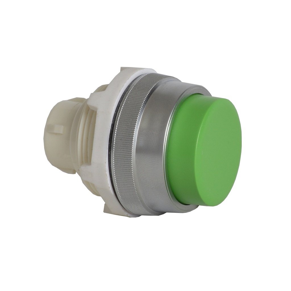 T16AB02 Drukknop Groen, Spring return, Non-flush, 30-serie