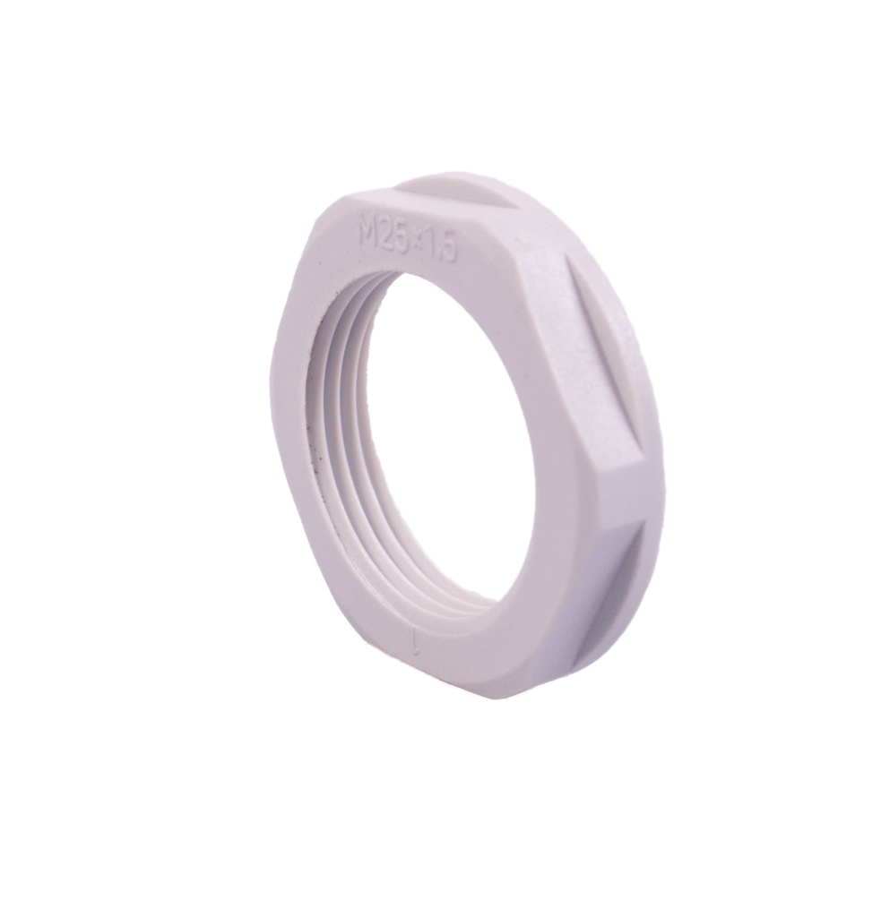 PA6 M12 RAL 7035 Moer met flens
