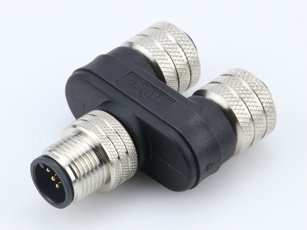 0812 05EMF 00001 Y-splitter M12 5P naar M12 5P Geel