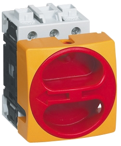 172301 Lastschakelaar 63A 690V 3P afsluitbaar Rood/Geel
