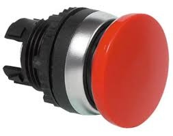 L21AC01 Paddestoelknop Rood, Spring return, 22-serie