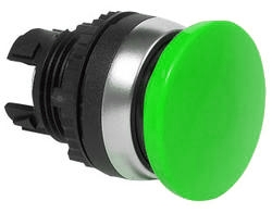 L21AC02 Paddestoelknop Groen, Spring return, 22-serie