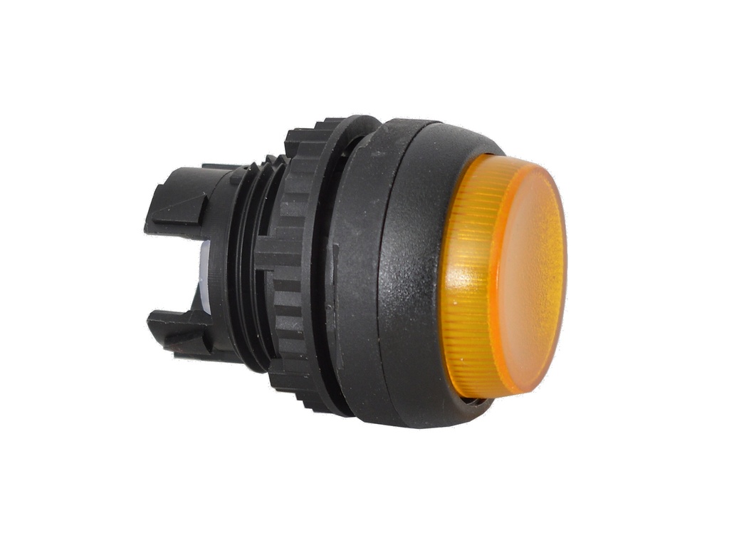 L22AK40 Drukknop Geel, Spring return, Non-flush, 22-serie