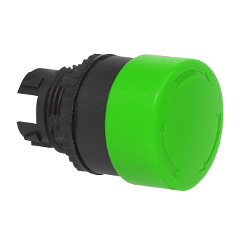 L22EC02 Drukknop Groen, Turn-to-reset, 22-serie