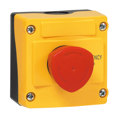 LBX10510 Noodstop "EMERGENCY STOP", met NC contact