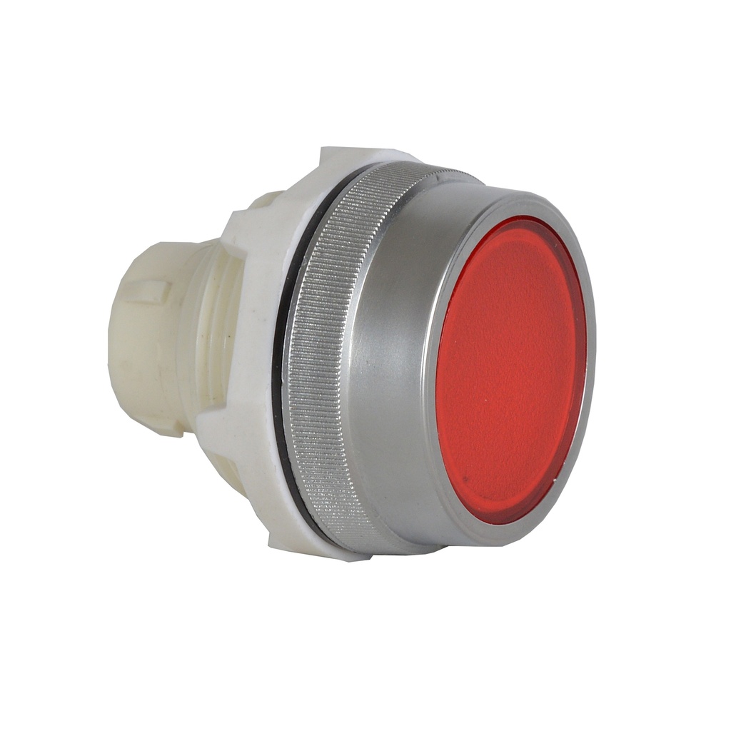 T16AH10 Drukknop Rood, Spring return, Flush, 30-serie