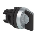 L21ME30 Selectieschakelaar Zwart, Toggle, 45° , 22-serie