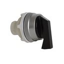 T16KP03 Selectieschakelaar Zwart, Toggle, Symmetrisch, 45° , 30-serie