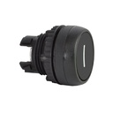 L22AA83 Drukknop Zwart, Spring return, 'I', Flush, 22-serie