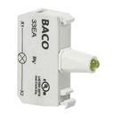 33EAYH Geel LED blok, 230 Vac