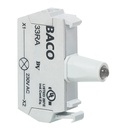 33RABM Blauw LED blok, 130 Vac