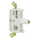 33DAGH Groen LED blok, 230 Vac