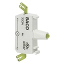 33DAYH Geel LED blok, 230 Vac