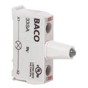 33SARL Rood LED blok voor control stations, 12 … 24 V AC/DC