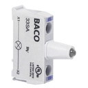 33SABM Blauw LED blok voor control stations, 130 Vac